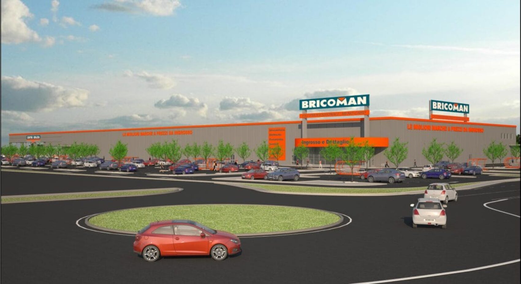 New Bricoman store in Assemini – Cagliari (CA). <br>The largest ever built by Bricoman Italia srl