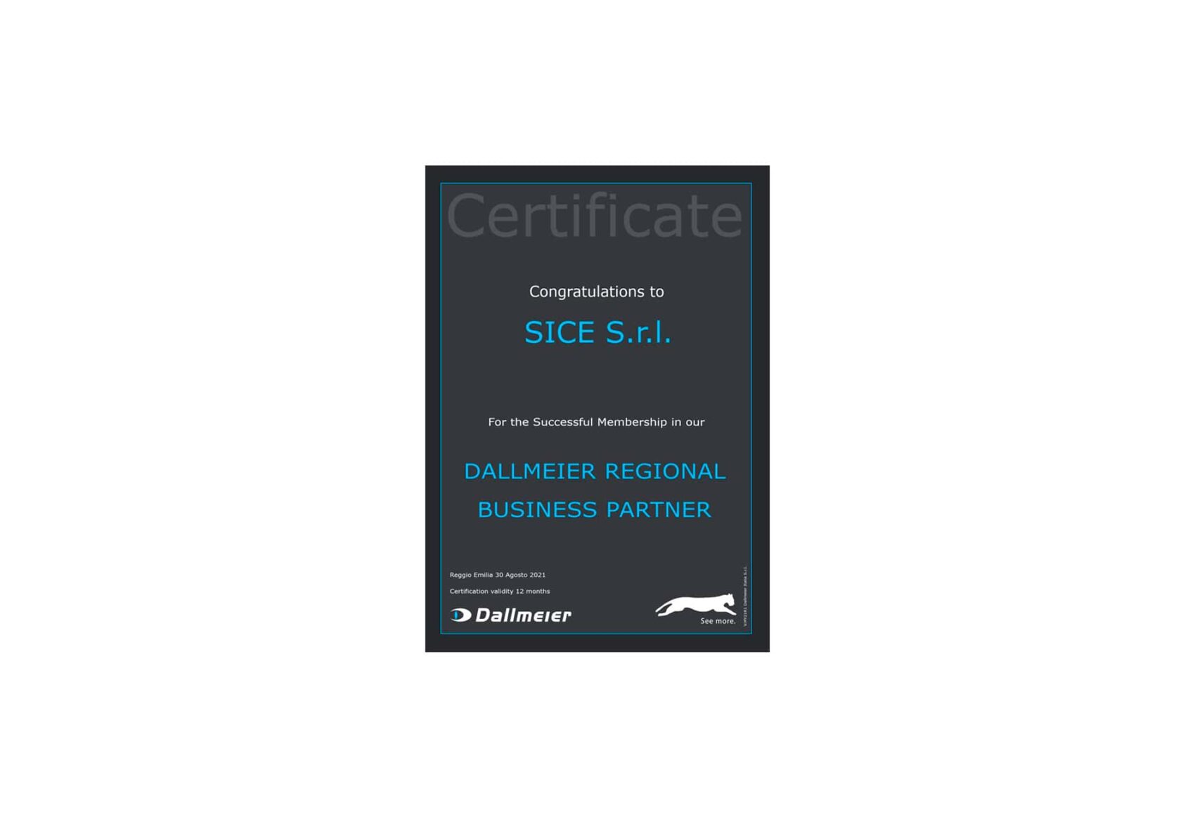 SICE becomes certified partner of Dallmeier GmbH